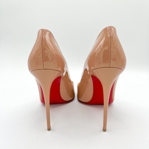 Christian Louboutin Pigalle Follies 100 Patent Leather Red Bottom Pumps - Picture 6 of 13